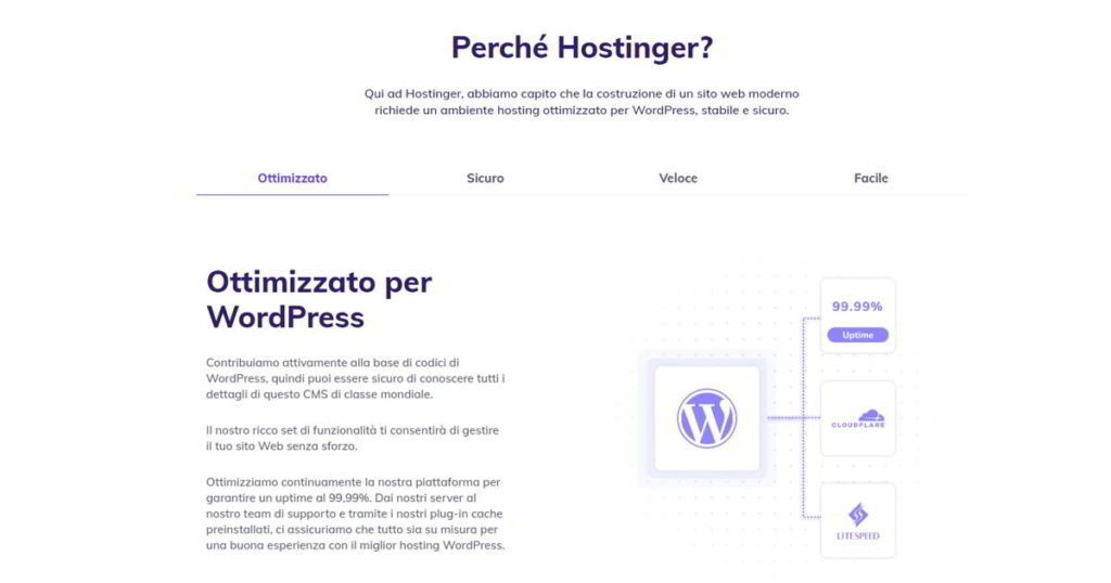 Hosting ottimizzato per WordPress di Hostgator.